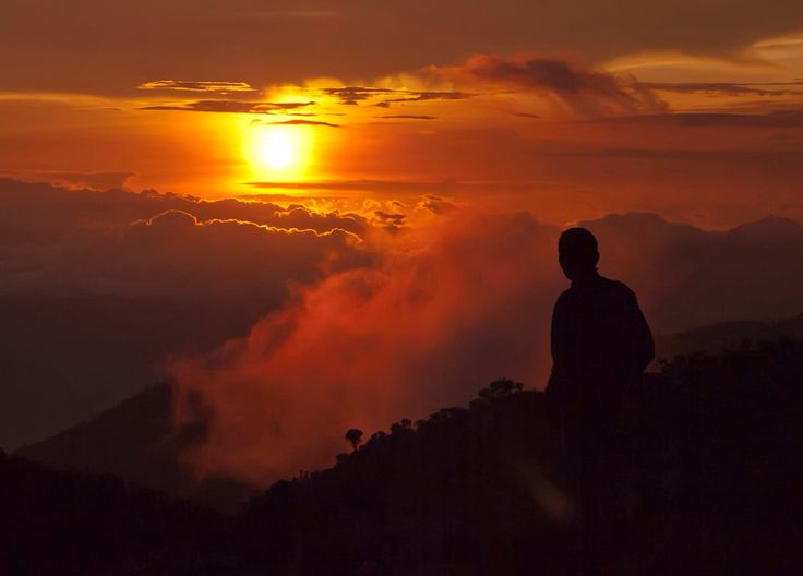 Sunrise at Mount Gede’s peak_ A small paradise for people who loved tracking and hiking in Surya Kencana Valley_